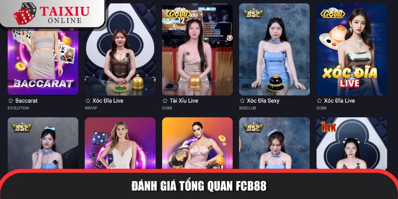 Đánh giá tổng quan về nhà cái tài xỉu FCB8