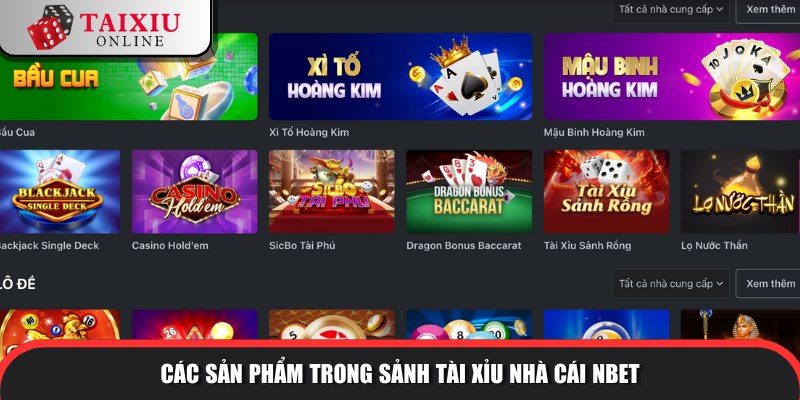 sanh tai xiu nha cai NBET 613 Sảnh tài xỉu ăn khách