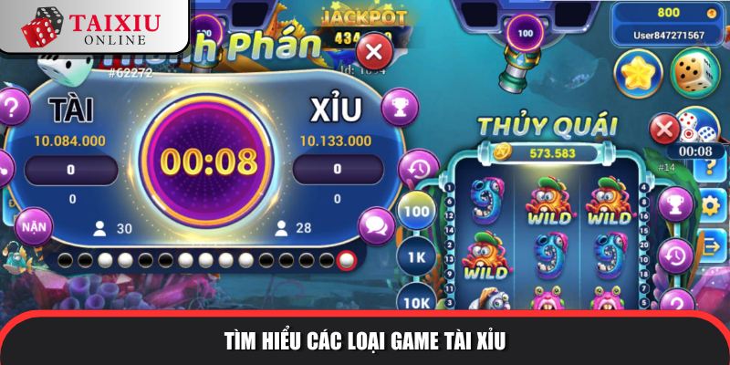 cac loai tai 801 Đa dạng các loại game tài xỉu
