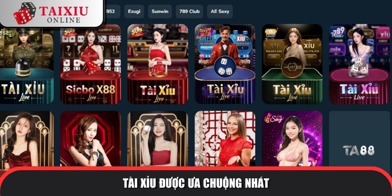 ta88 2 920 Tài xỉu được ưa chuộng nhất