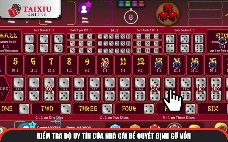 kiem tra do uy tin cua nha cai de quyet dinh go von 1356 Kiểm tra độ uy tín của nhà cái để quyết định gỡ vốn